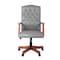 Regency Ivy League Clubhouse Dining or Meeting Swivel Chair- Grey/ Cherry 9040GYCH - alternate 5